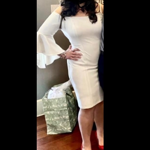 Women’s R&M Richards Dress; White; Size 12; LIKE NEW - ONLY WORN ONCE - Picture 5 of 5